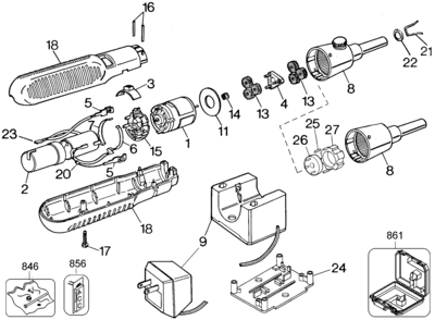 Part Location Diagram of 150155-00 Black and Decker CARRIER,INTERM.